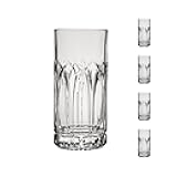 Ocean by Anchor Hocking Traze Past Highball Glasses (4-Pieces), 12-ounce, Dishwasher Safe