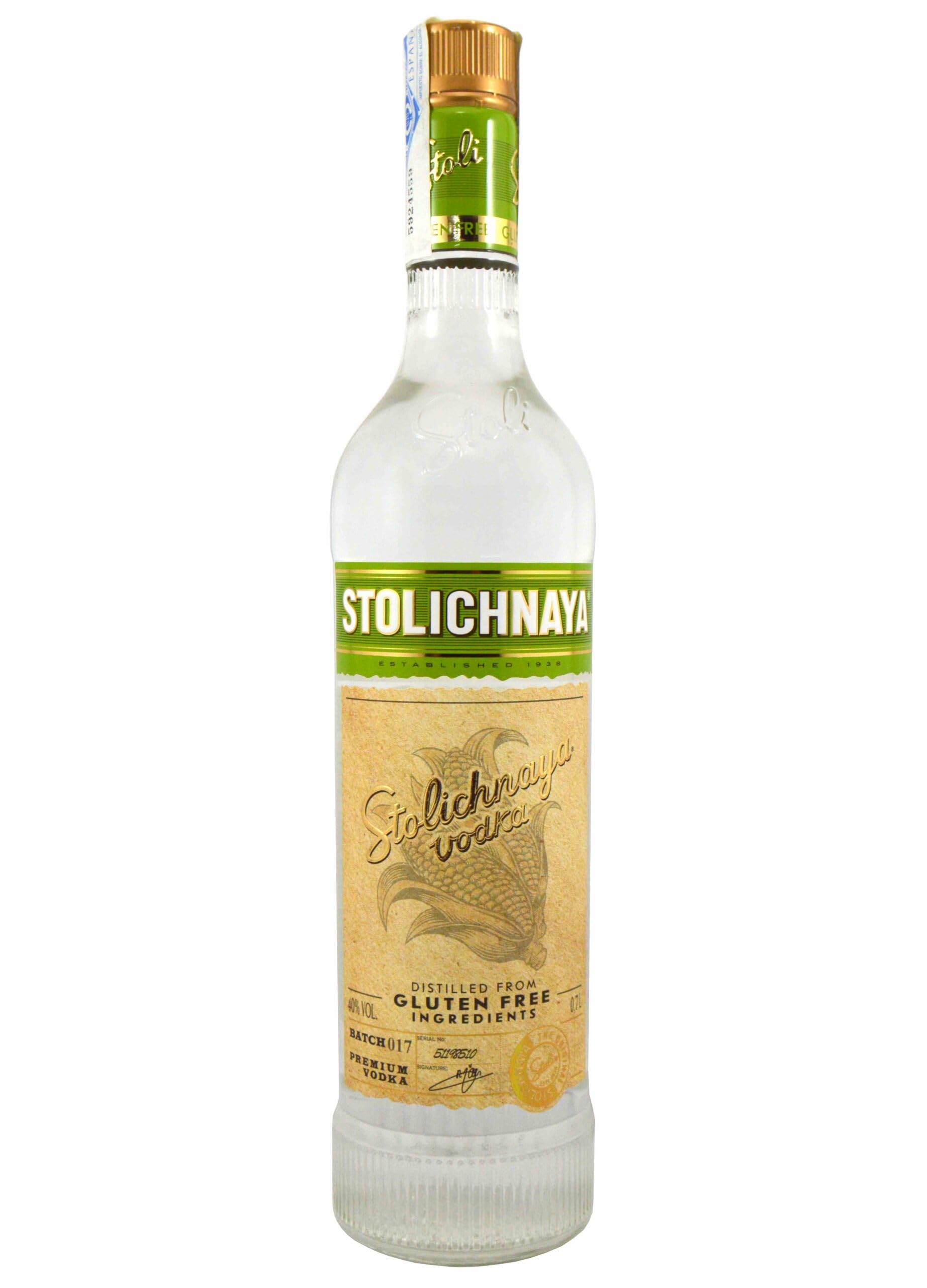 Stoli Premium Gluten Free Vodka 70cl, 40% ABV | 100% Corn Based, Classically Styled, Exceptionally Smooth