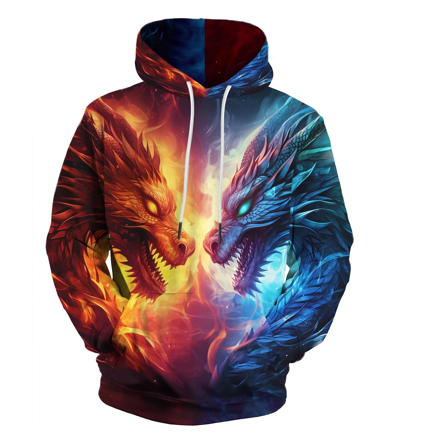 KAFFUL Unisex New Men's Novelty Hoodies Cool Animal Print Graphic Hoody Fleece Pullover Hooded Sweatshirts - Review, Price and Buying Guide