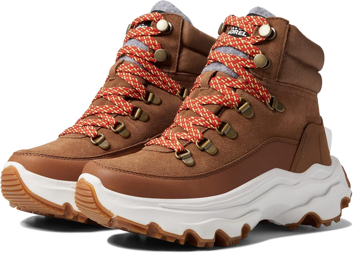 Womens Sorel Kinetic Conquest Winter Waterproof Durable Chunky Sole Ankle Boots