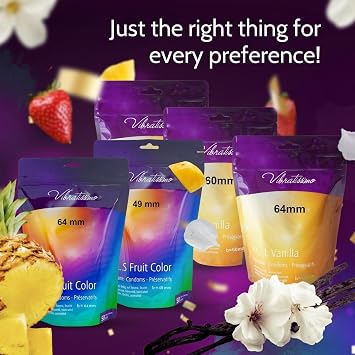 Vibratissimo XXS Vanilla Condoms 18-Pack I Premium with Aroma I for Men I Vanilla Flavored with Thin Wall Thickness & Aromatized I Thin Feel I w49mm