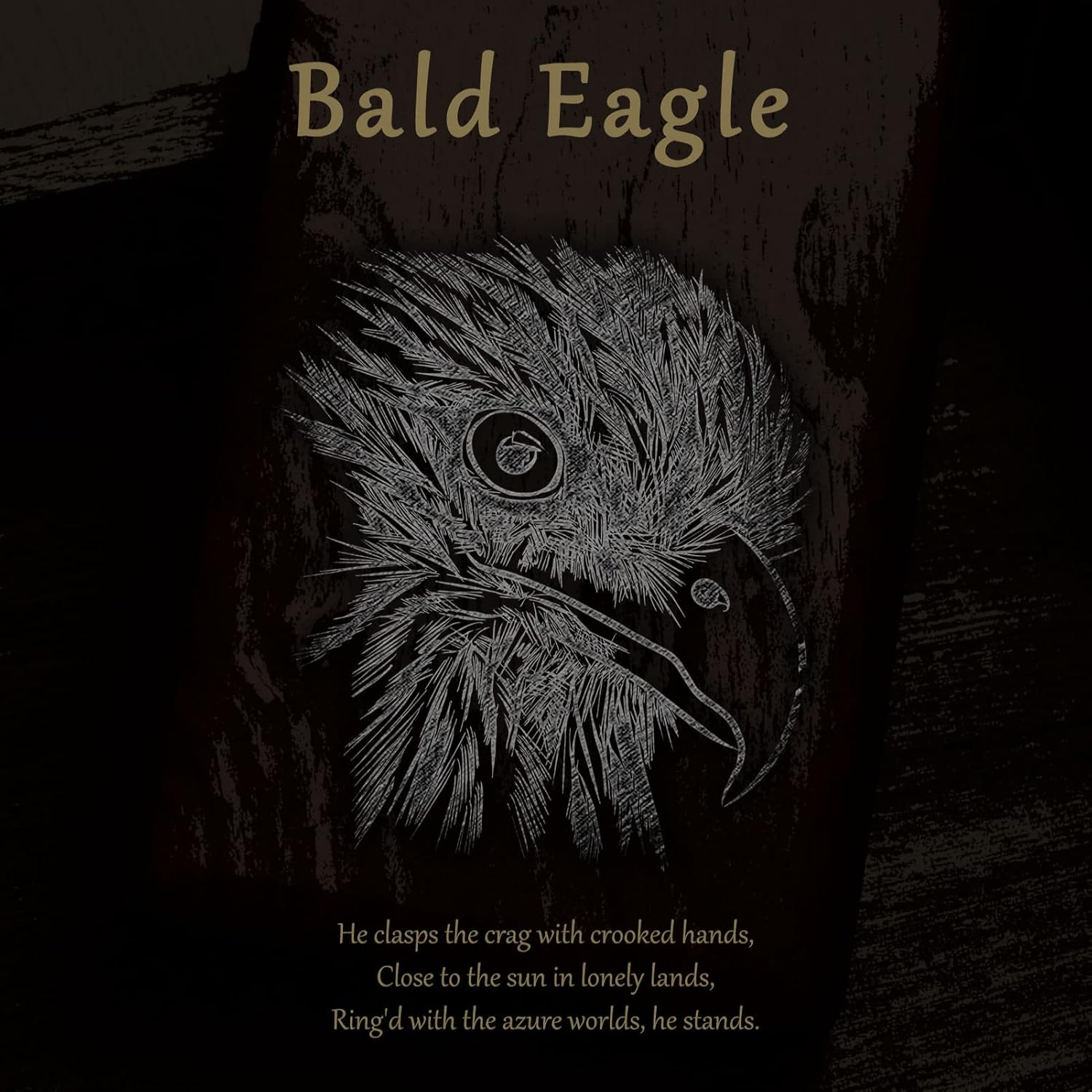 Carveit Wood Case for Pixel 7 Pro Case [Natural Wood & Black Soft TPU] Shockproof Protective Unique & Classy Wooden Cover Compatible with Google Pixel 7 Pro (Bald Eagle-Walnut)