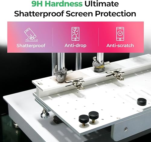 Miniatura 8 de SIELO Paquete de 3 protectores de pantalla mate, dureza 9H, película de PET inastillable y tacto de papel, antirreflejos y antihuellas.