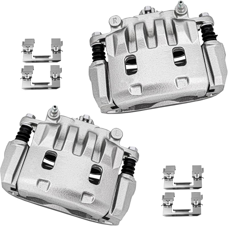 cciyu Front Left & Right Disc Brake Calipers w/Bracket 19B2683B 19B2682B | Replace For Saab,For Subaru - For 9-2X,For Baja,For Impreza,For Legacy,For Outback,For WRX - 2PCS Calipers Set, OE Direct Fit