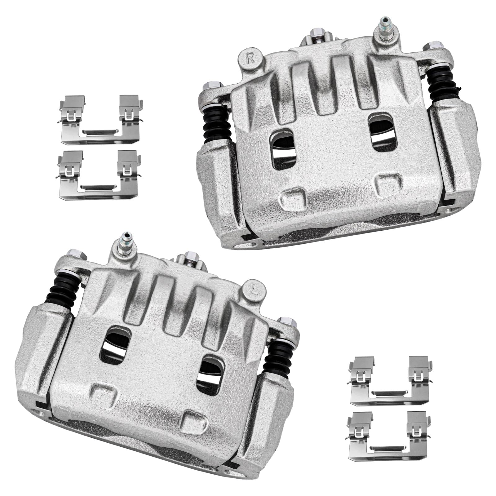 cciyu Front Left &amp; Right Disc Brake Calipers w/Bracket 19B2683B 19B2682B