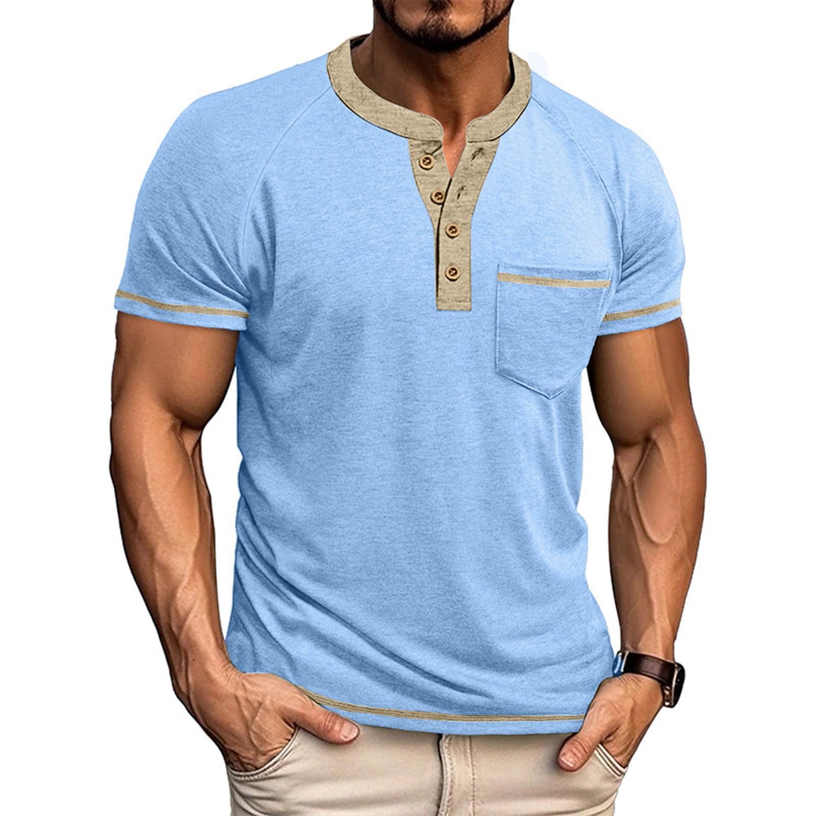 Herren Kurzarm Poloshirt Leicht Bequeme Sport Golf Tshirt Atmungsaktiv Tennis Schnelltrocknend T-Shirts