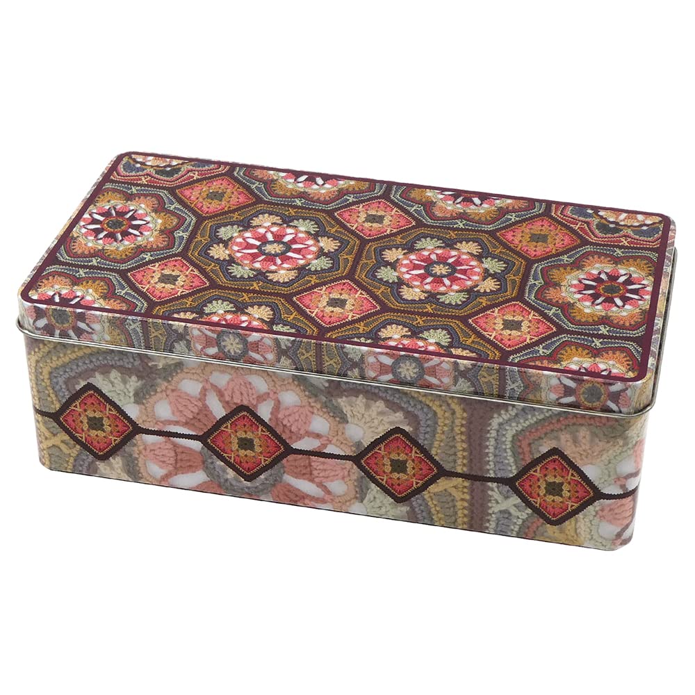 Emma Ball Crackers Biscuits Crafts Storage Tin 23.4 x 12.4cm Persian Tile by Janie Crow