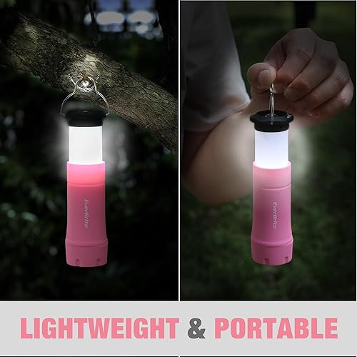 Miniatura 9 de EverBrite Mini linternas y linternas 2 en 1, linterna con zoom combinado con 3 modos, esenciales de campamento, 2 faroles a batería para huracán,