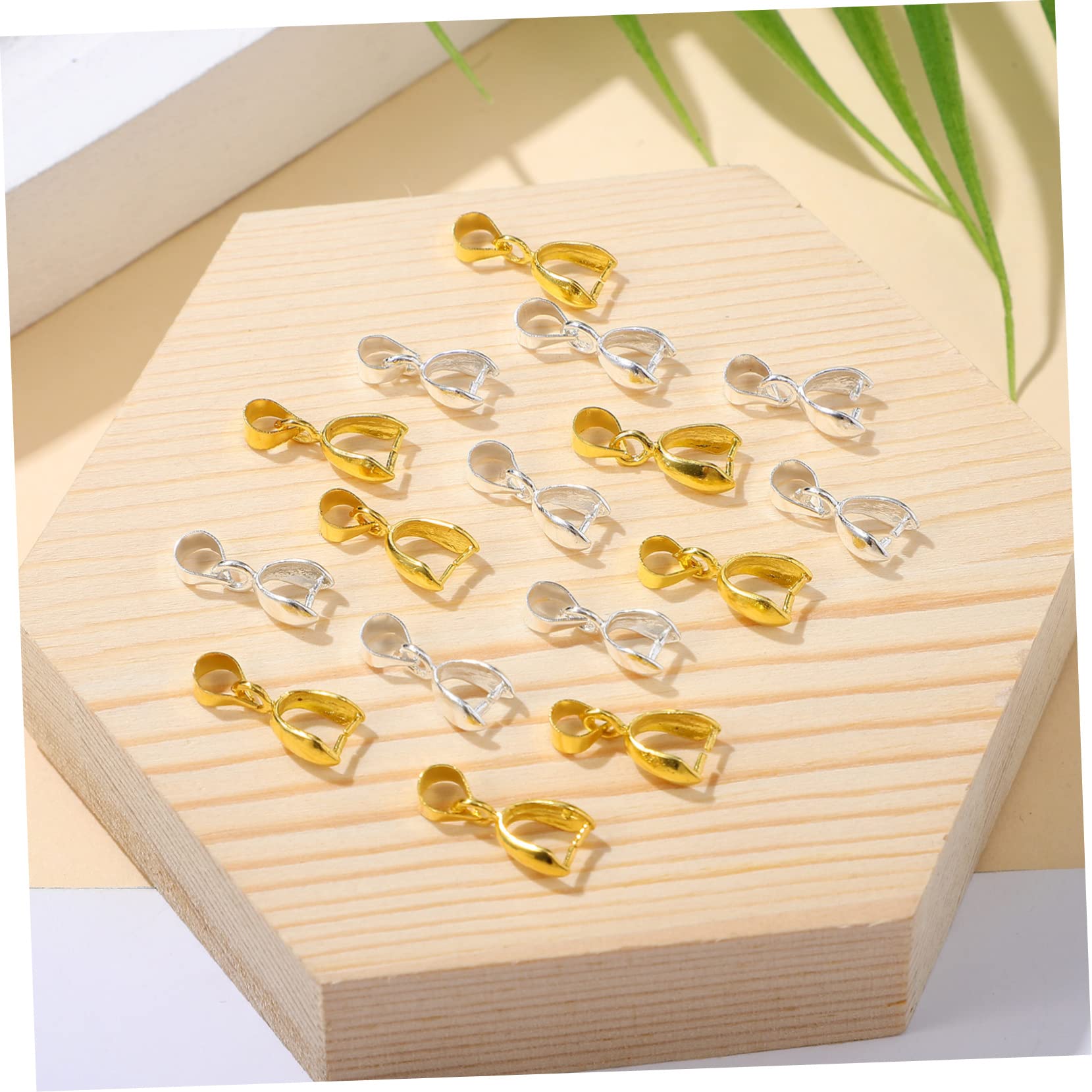EXCEART 500 Piezas Broche Pulseras Colgante Fianzas De Clip De Pellizco Broche Colgante Pellizco Clips Fianza Colgantes Broches De Fianza Hebilla Aleación 100 Piezas Anillo De Sujeción