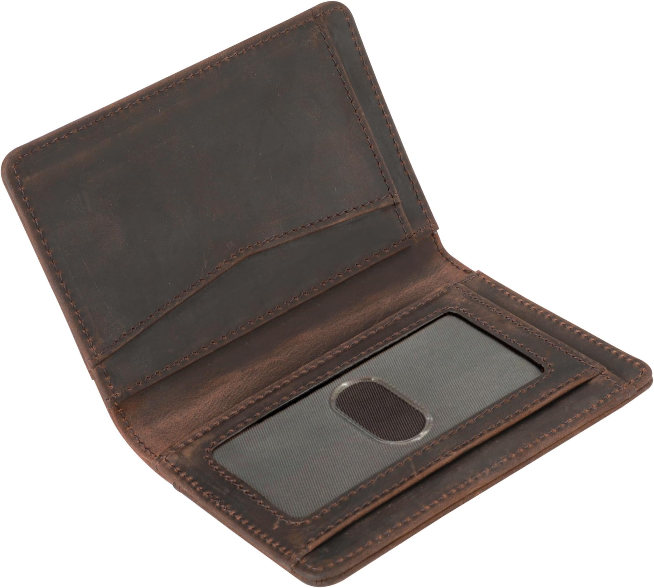 RFID Blocking Slim Wallet for Men | Thin Bifold Credit Card Holder Wallet | Mens Wallet Slim Business Card Case | Minimalist Front Pocket wallet with Gift Box (Genuine Full Grain Soft Leather)