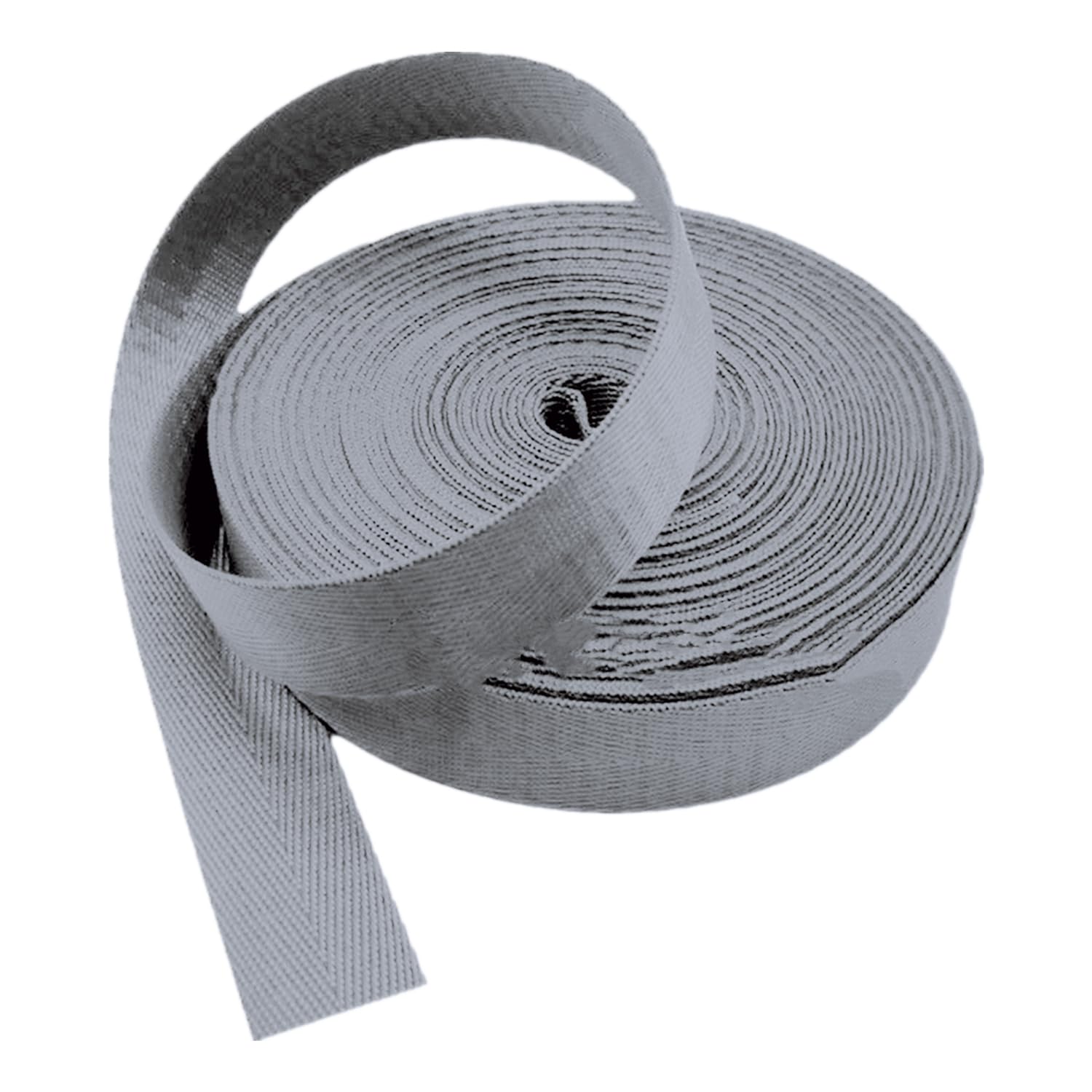 FGJsfhrDTU Webbing, Nylon Herringbone 25mm Multicolor Multiple Sizes(Grijs,5 yard)