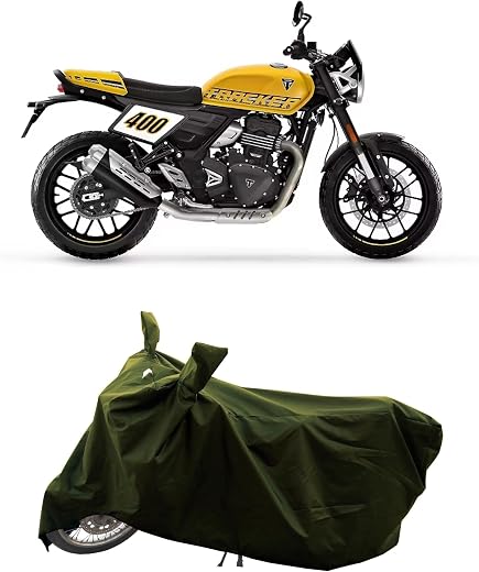 ROMEIZ All Season Protection Bike Cover for New Triumph Tracker 400 Bike Cover with Water-Resistant and Dust Proof Premium...