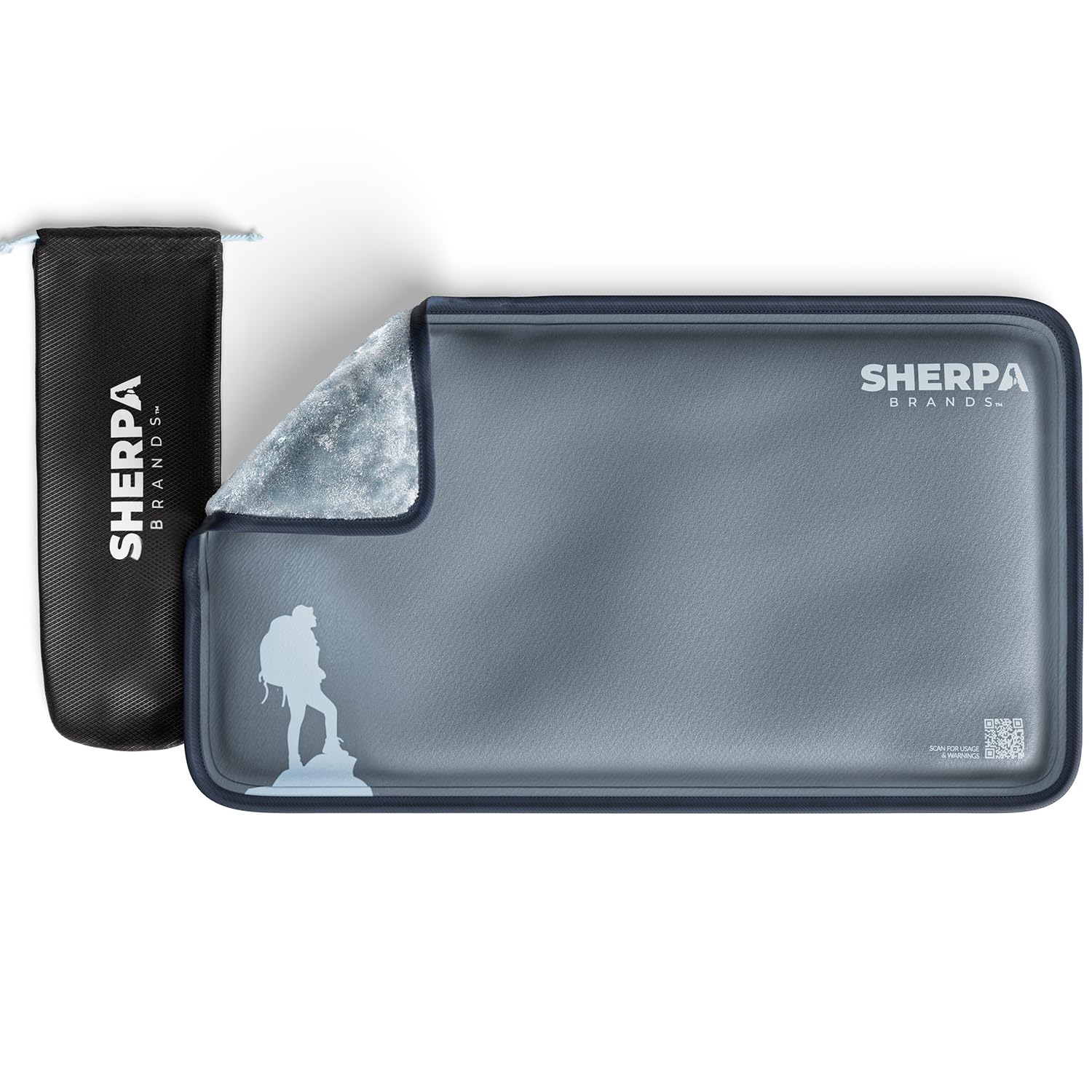 Packs de Gelo Flexíveis Reutilizáveis para Alívio de Dor - Ideais para Tornozelos, Mãos e Cabeça - 6 x 11 - Cinza