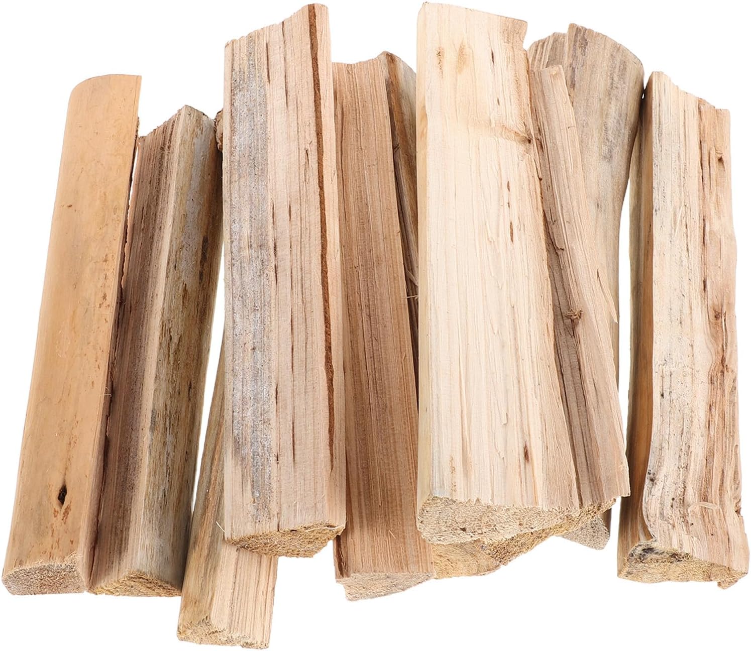 10pcs Campfire Wood for Fire Pit, Hardwood Logs, Clean Burning Firewood for Backyard, Camping, Wood Stove, Burning Campfire