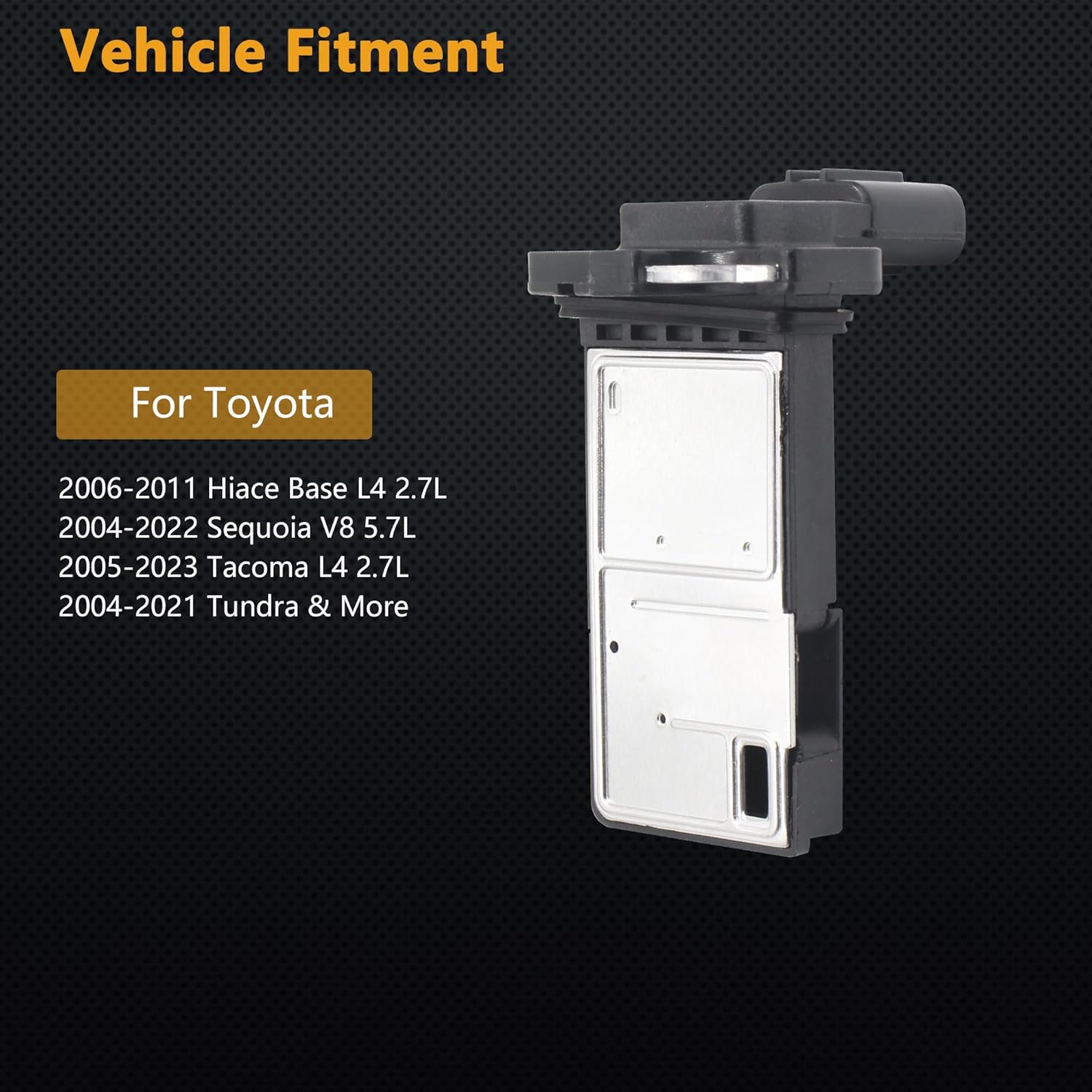 Mass Air Flow Sensor Maf Meter Compatible with Toyota Hiace Base L4 2.7L 06-11; Sequoia V8 5.7L 04-22; Tacoma L4 2.7L 05-23; Tundra 04-21 Replace OE 222040F030 22204-0F030