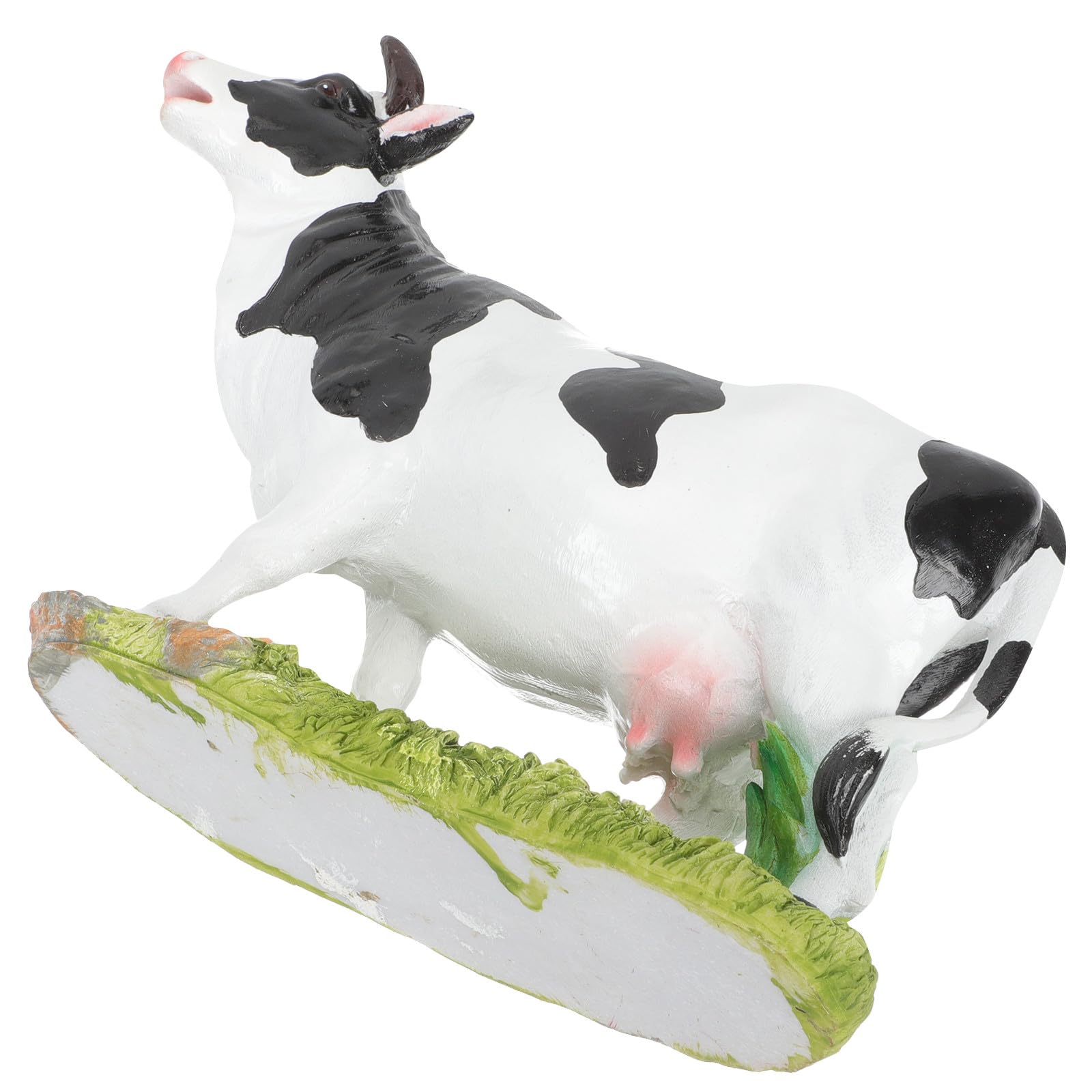 Statue de vache en résine de qualité supérieure ifundom, modèle compact d'ornement