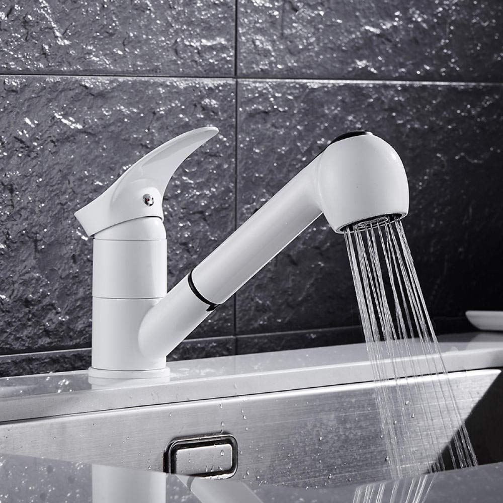 Grifos de Cocina, grifos de Cocina, Grifo de Cocina extraíble Giratorio de 360 Grados, Grifo de Fregadero de Cocina de Ahorro de Agua, Mezclador de grúa de Lavabo Pulido,