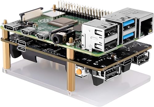 Miniatura 2 de Raspberry Pi 4 UPS Plus Fuente de alimentación ininterrumpida UPS HAT 18 650 Batería de respaldo Administración de fuente de alimentación Placa de