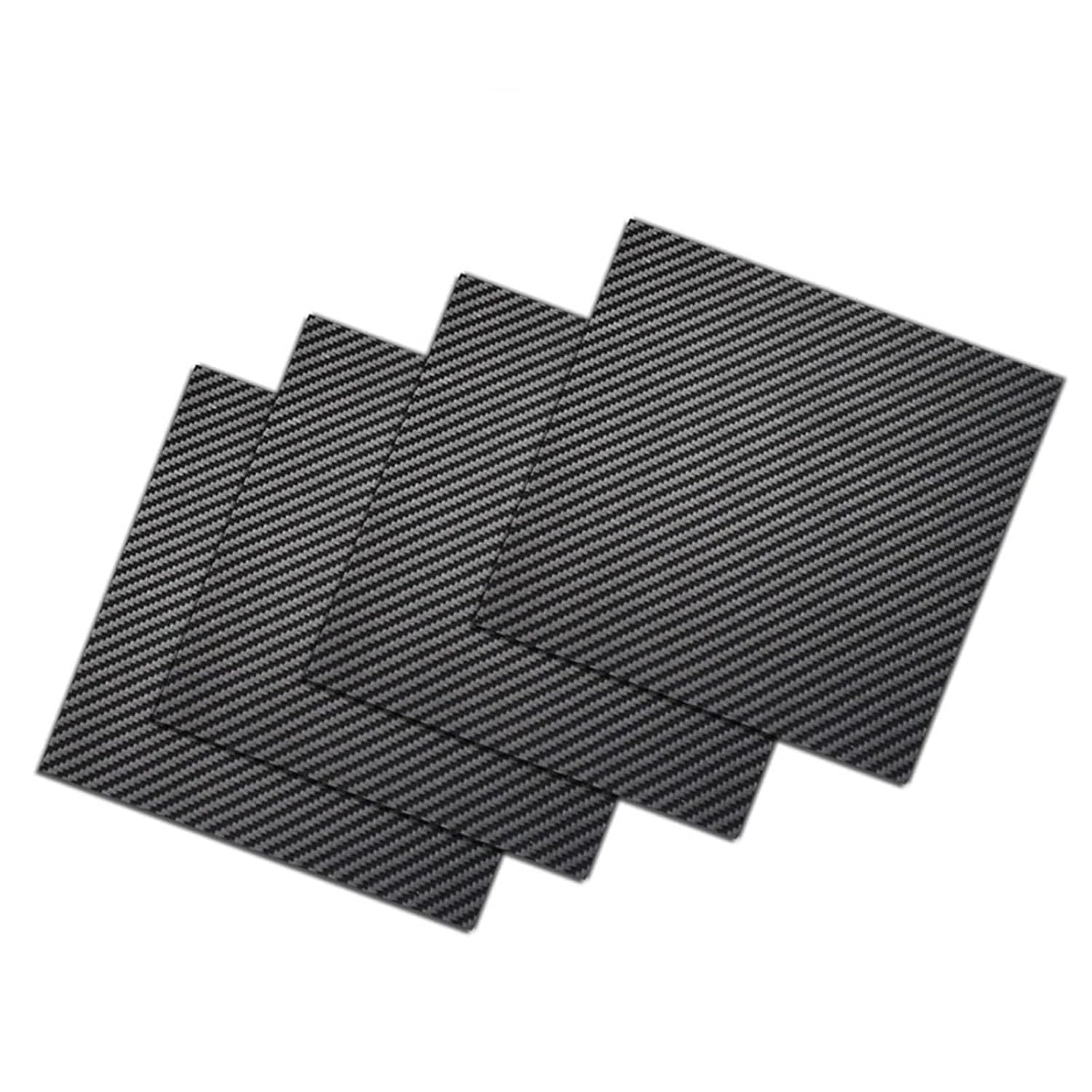 1PC 500x600mm Full 3K Carbon Fiber Plate Sheet Board Panel Thickness 0.25 .5 1. 2. 3mm for RC(1.5mm Twill Glossy)