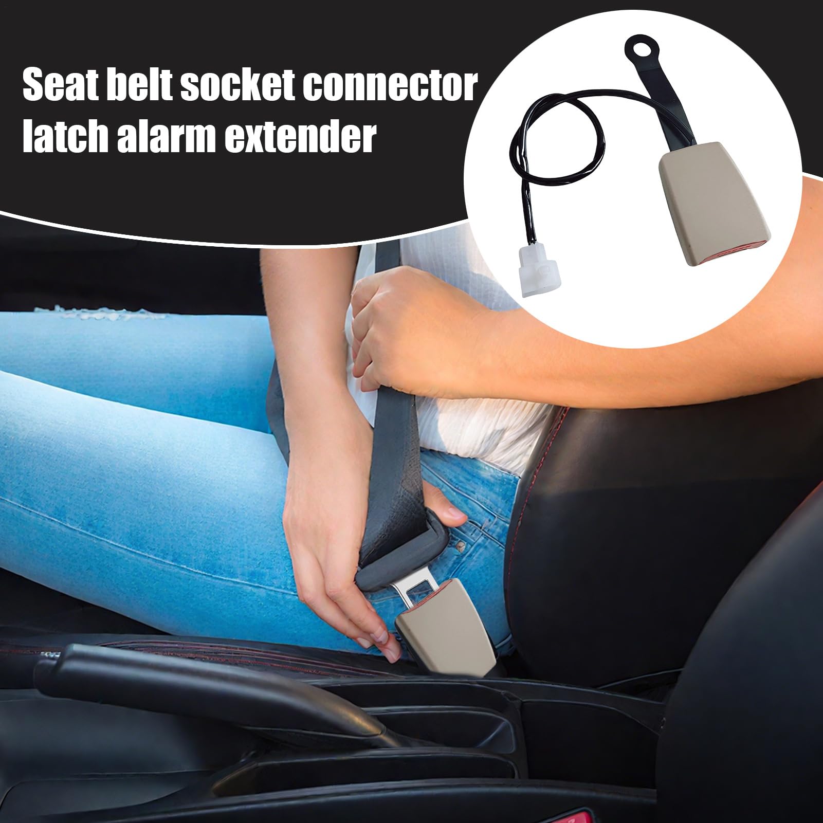 Tenditore per auto sgancio rapido cintura di sicurezza allarme sensore veicoli camion