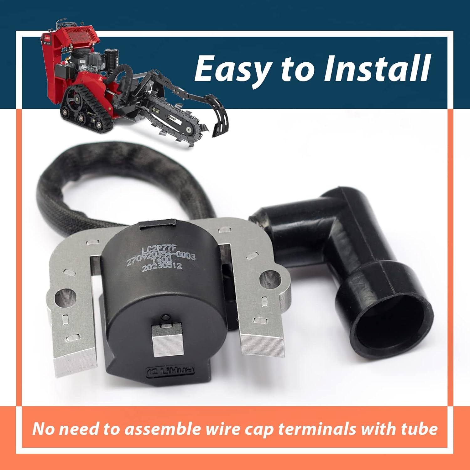 136-7883 Ignition Coil Module 2pcs Compatible with Toro&Titan Series Riding Lawn Mowers Replace 139-0720 136-7883 127-9216, Compatible with Harbor Freight PREDATOR 22HP 708cc V-Twin Egnine 62879