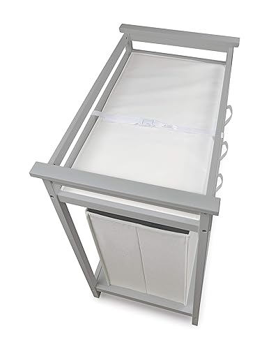 Miniatura 4 de Badger Basket - Mesa moderna para cambiar a los bebés, con canasta para la ropa sucia