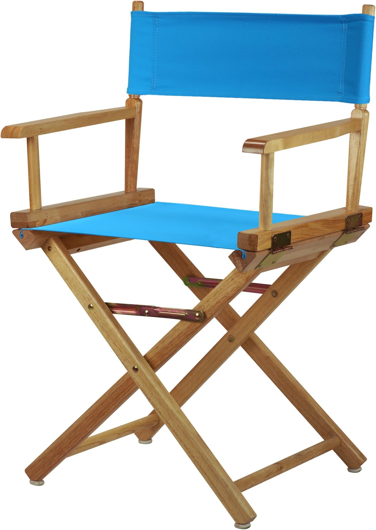 Casual Home Director Chair, Beech, Turquoise, 18"-Classic Height