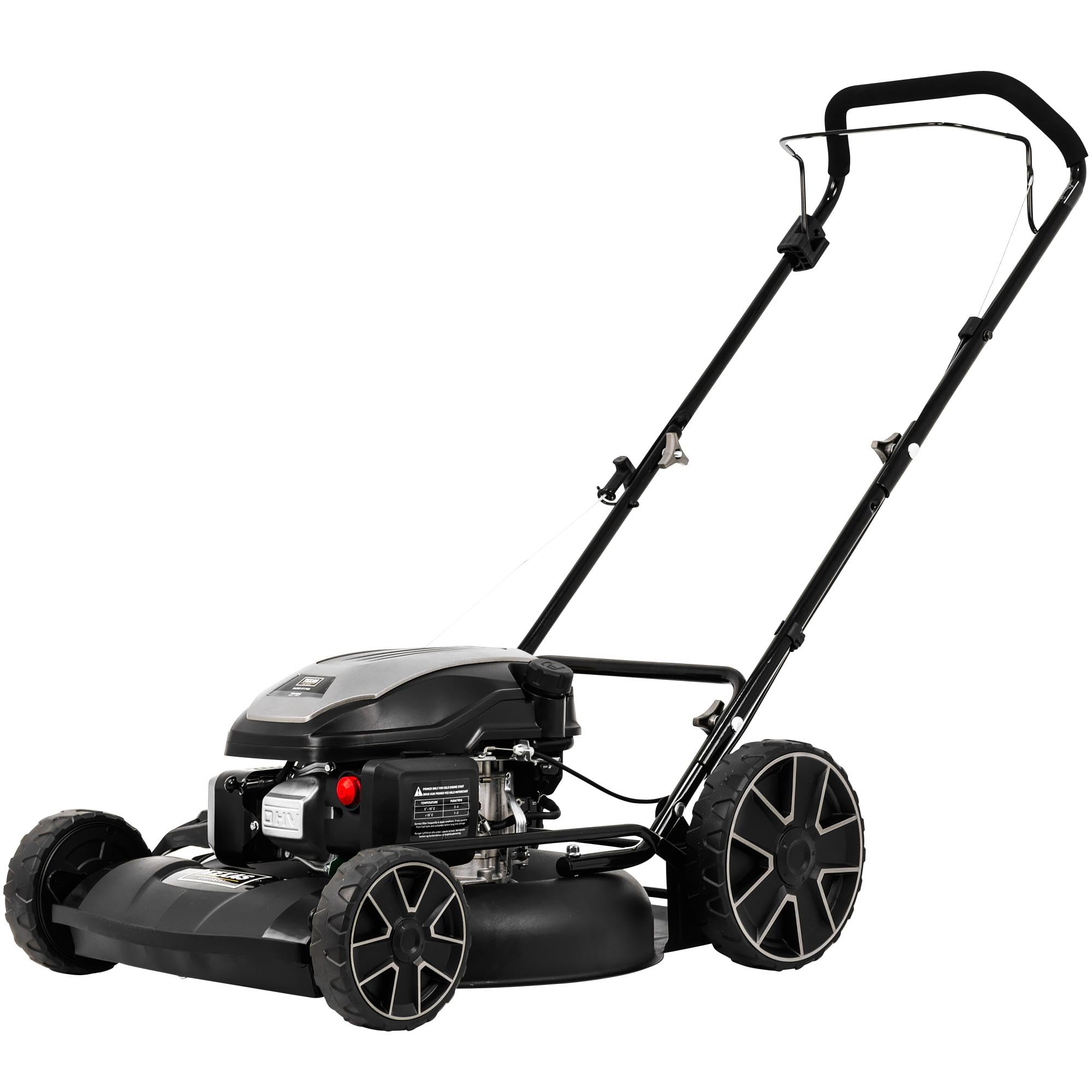 Texas Profi Mulchmäher 5111WS Profi Mulchrasenmäher Rasenmäher Benzin 51 cm | 145 CCM | 2in1 Seitenauswurf, Stahlgehäuse, zentrale Höhenverstellung