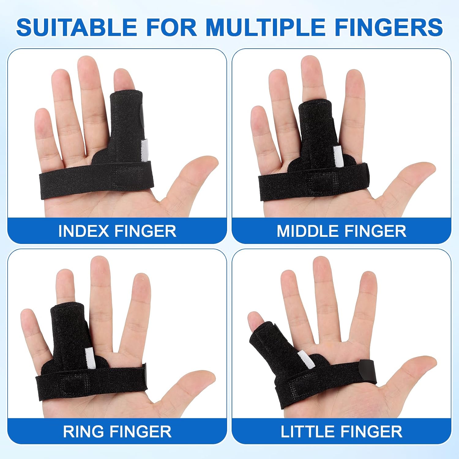 CLISPEED Trigger Finger Splint: Finger Support Brace Adjustable Fracture Splints Joint Splint Protector for Alleviating Locking, Popping, Bending