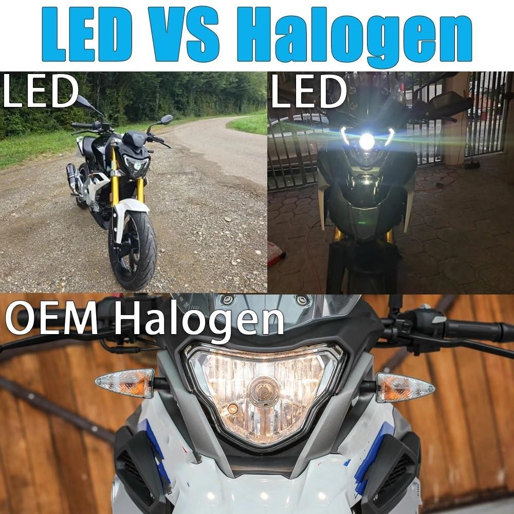 Reflektory motocyklowe Pasuje do Bmw G310GS G310R G 310 GS R 2016-2020 H4 żarówka reflektor z DRL reflektor motocyklowy LED reflektor Dirt Bike przednie światła
