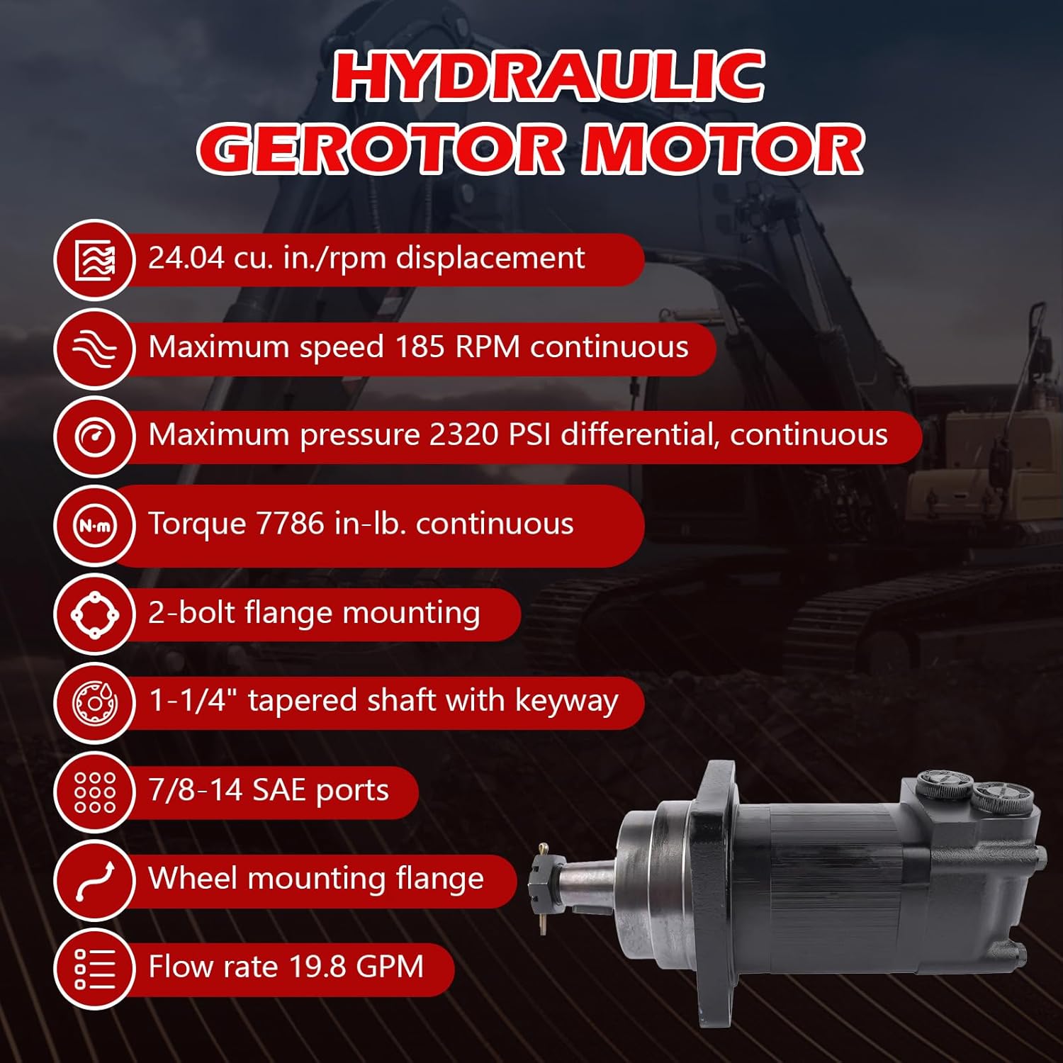 105-1060-006 1051060006 Hydraulic Motor for Char-Lynn Eaton 2000 Series