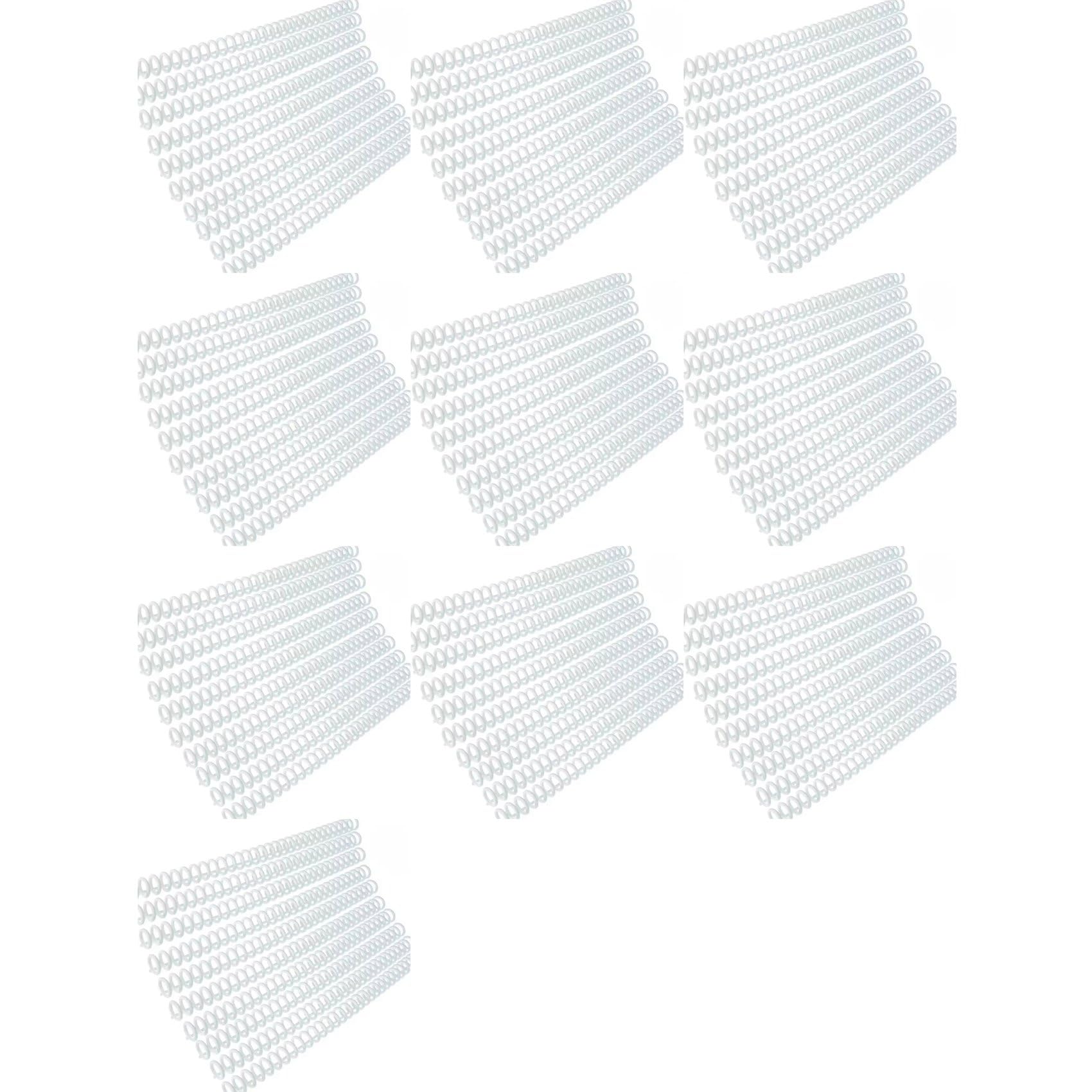 200 Raccoglitori Ad Anelli In Plastica con 30 Fori, Capacità 85 Fogli, per Album DIY e Quaderni Trasparenti