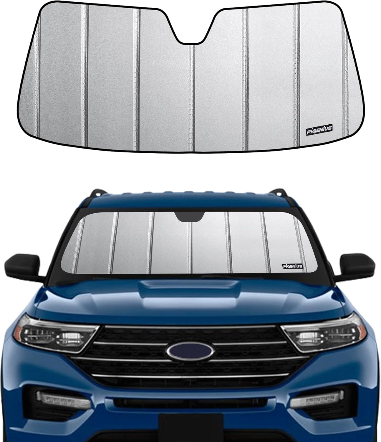 Pigenius Car Windshield Sun Shade fits 20202024 Ford