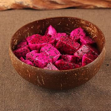 RemixAst Coconut Bowl, Polished Natural Coconut Shell Bowls for Acai Smoothie Bowl Breakfast Cereal Dessert Salad Kitchenware for Home Party Use