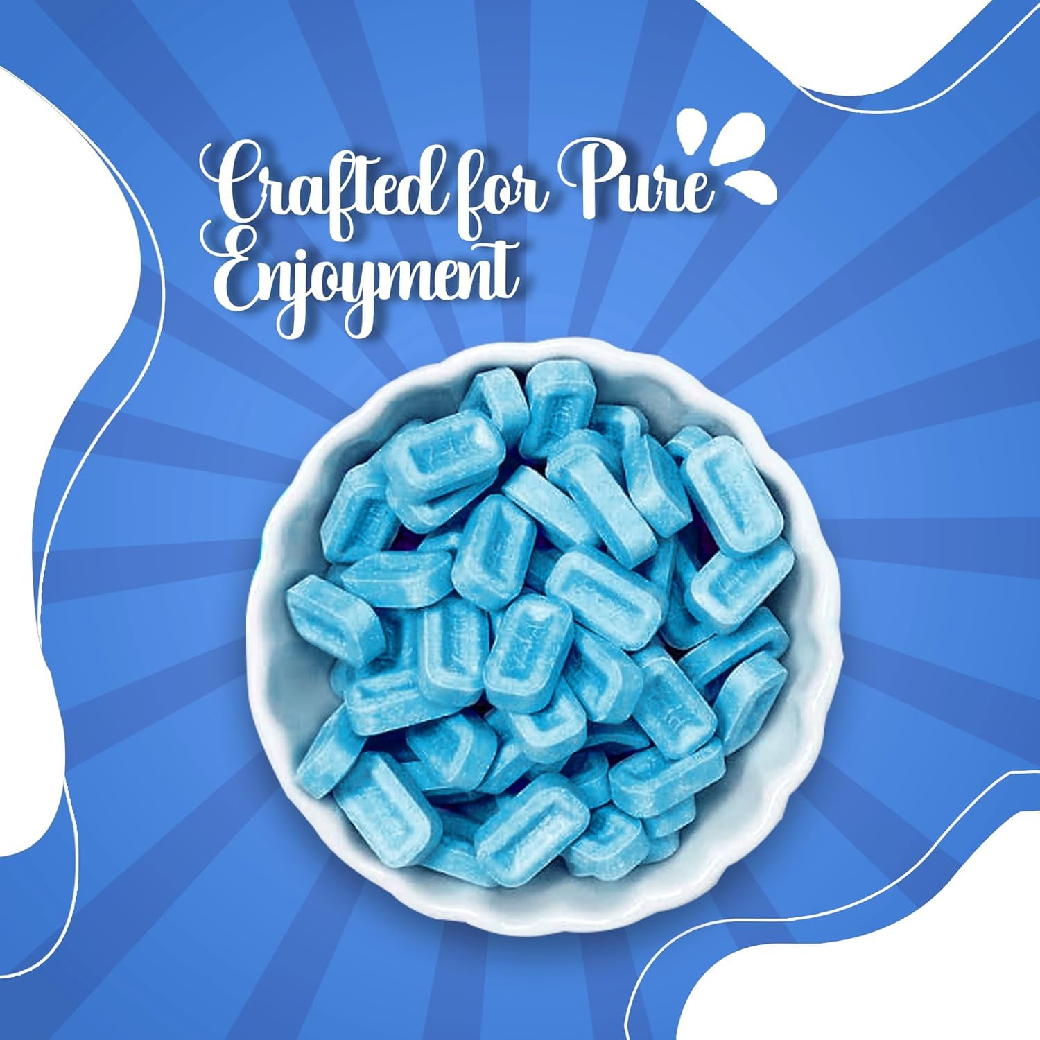 NY SPICE SHOP Unwrapped Pez Candy Bulk - 2 Pound Blue Raspberry Flavored Pez Candy - Party Decorations Pez Hard Candy - Sour Pez Small Candy