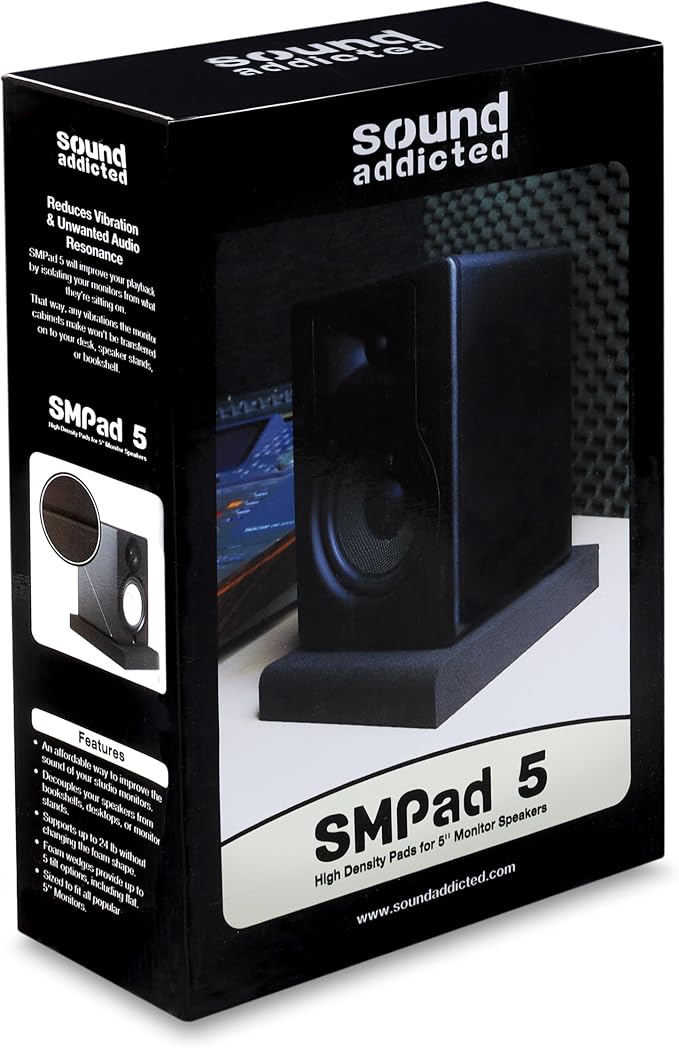 Pads de aislamiento acústico para monitores de 5 pulgadas, par miniatura 9