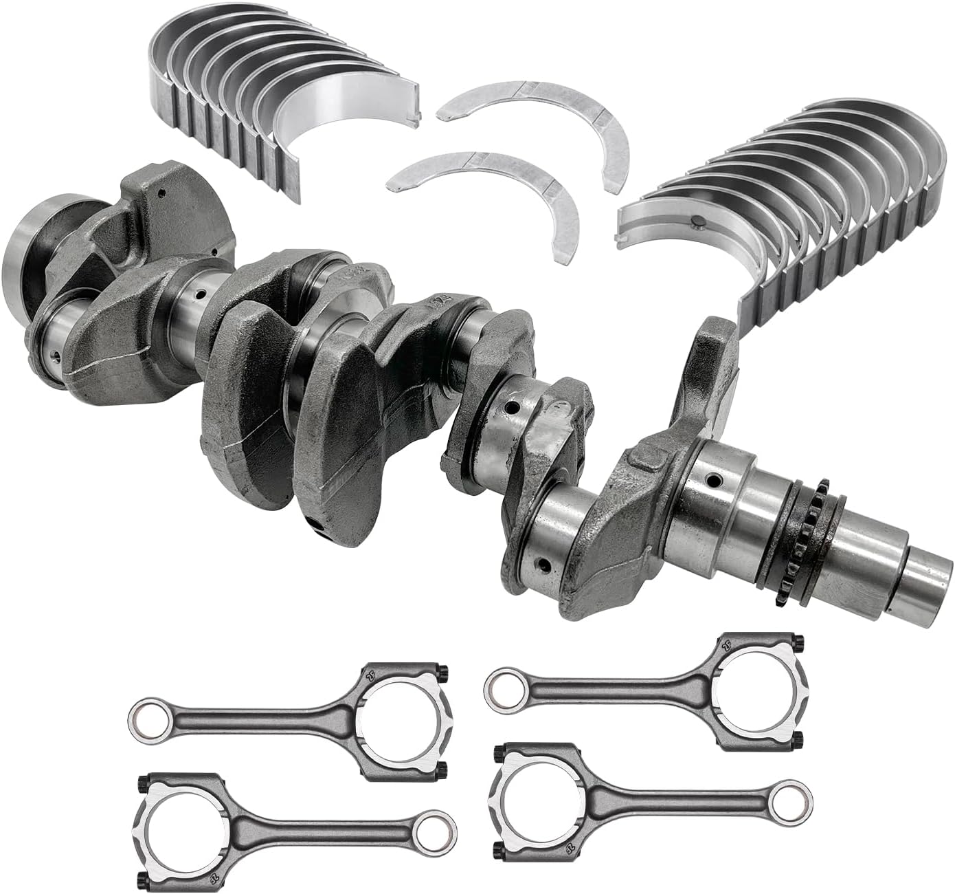 G4NA 2.0 Crankshaft Connecting Rods Bearing Kit Replacement for Hyundai Elantra Tucson & Kia Soul 2014-2019 Optima Forte Forte5 2.0L Engine 623V6-2EH00