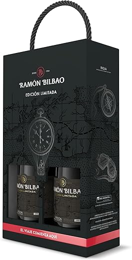 Ramón Bilbao Edición Limitada. Vino Tinto D.O. La Rioja, 100% Tempranillo – Estuche Regalo 2 Botellas 750 ml