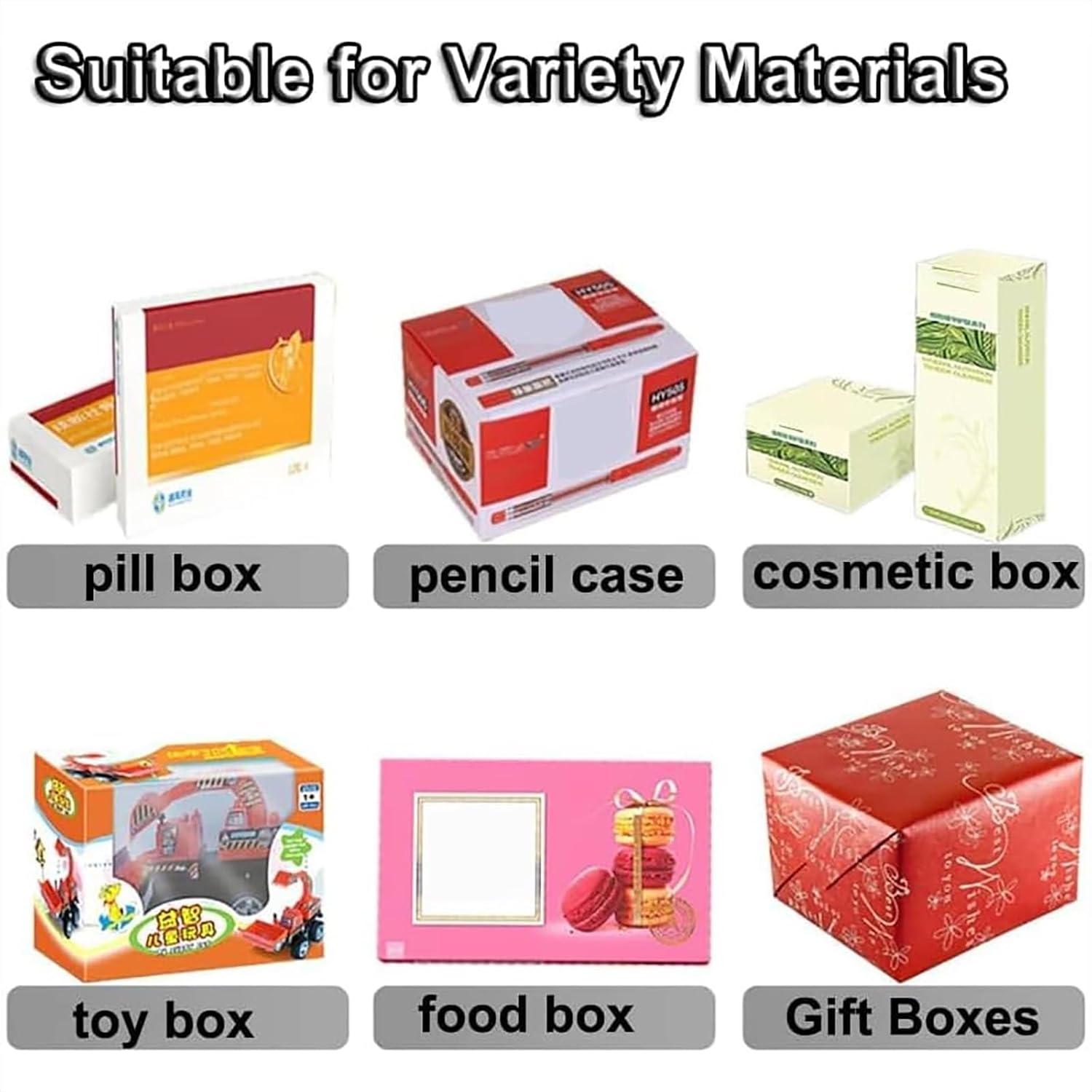 Manual Tape Dispenser, Automatic Carton Box Taping Sealing Packaging Machine, 16-25mm Tape Width, for Cosmetic Box, Toy Box, Food Box, Gift Boxes