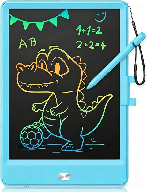 KOKODI LCD Writing Tablet 8.5-Inch Colorful Doodle Board, Electronic Drawing Tablet Drawing Pad for Kids, Educational and Learning Kids Toys Gifts for 3 4 5 6 7 8 Year Old Boys and Girls(Blue)