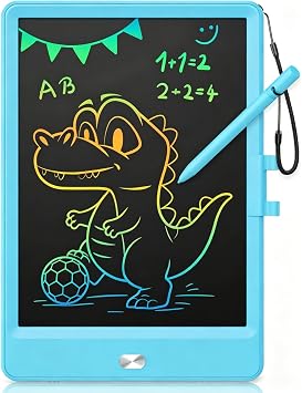 KOKODI LCD Writing Tablet 8.5-Inch Colorful Doodle Board, Electronic Drawing Tablet Drawing Pad for Kids, Educational and Learning Kids Toys Gifts for 3 4 5 6 7 8 Year Old Boys and GirlsBlue