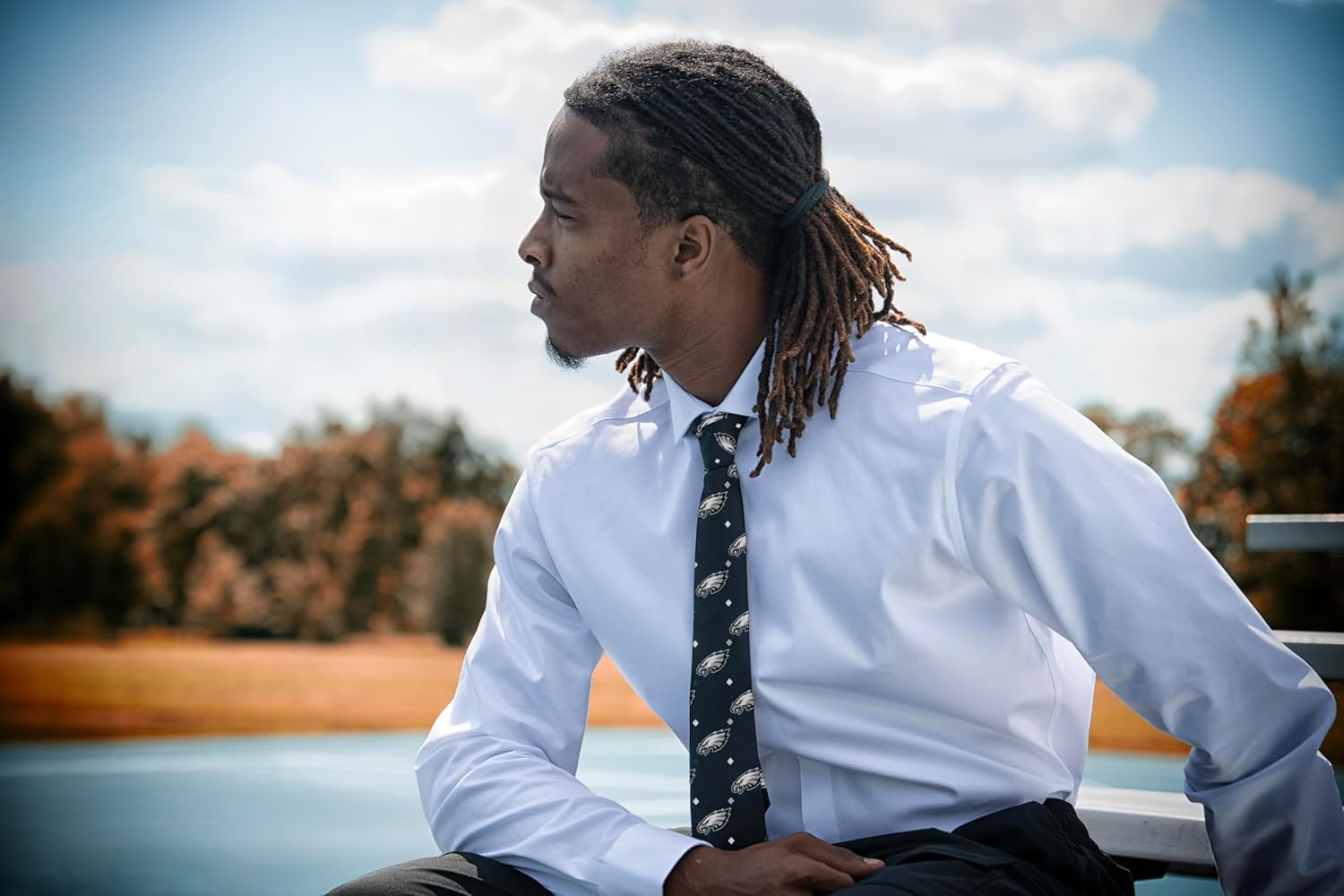 For Bare Feet NFL Officially Licensed Club Level Necktie Team Colors OSFM - Image 3