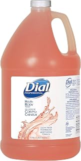Dial Professional Hair + Body Wash, 1 Gallon Refill Bottle (Pack of 4)