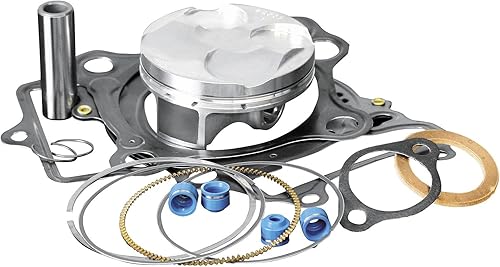 Wiseco PK1031 Kit de pistón de compresión ATV de 3.346 in 10.0:1 con kit de juntas de extremo superior, color rosa