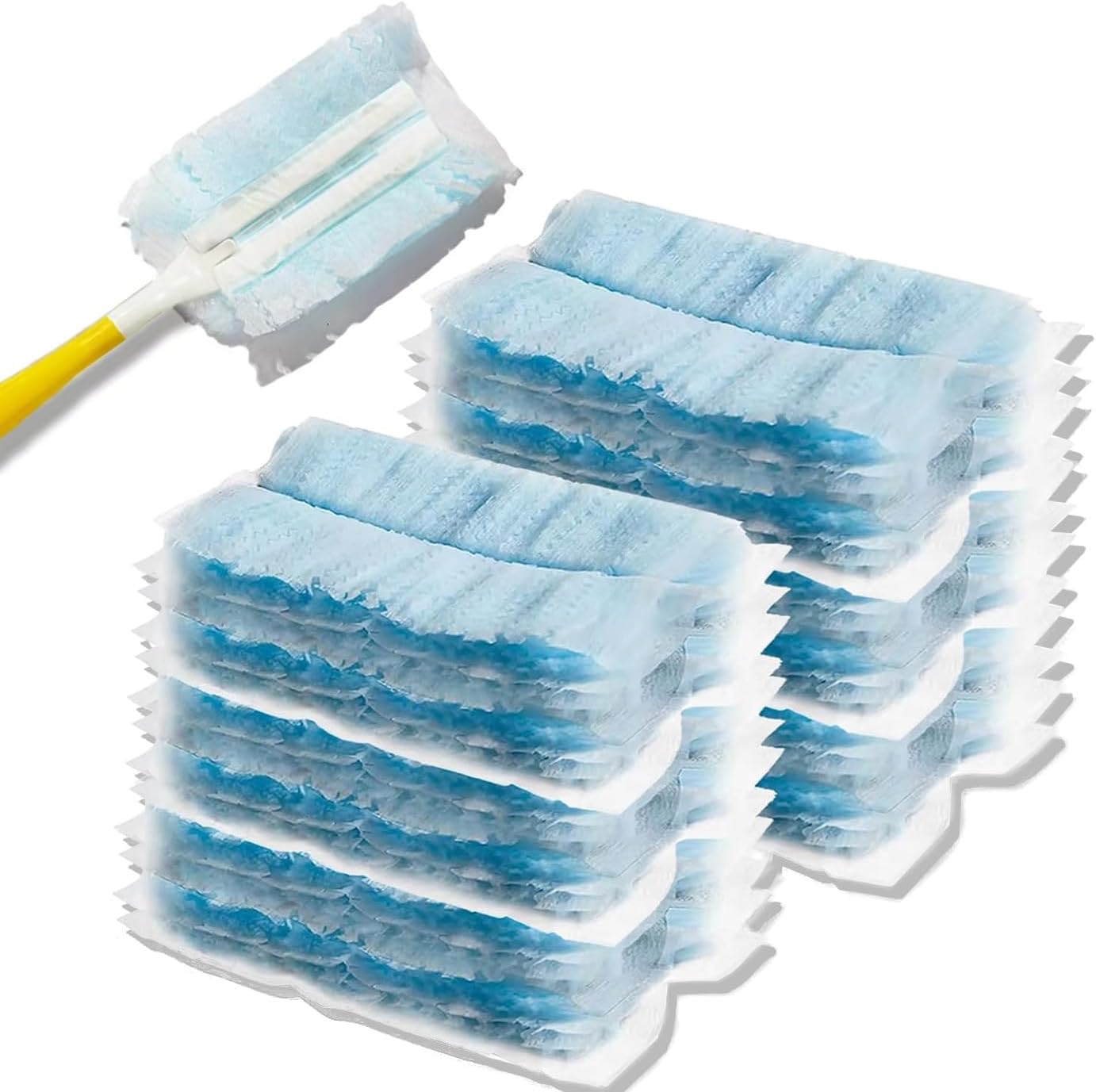 Electrostatic Flash Dust Magnet Refills-No Handle Included (Blue 20pcs) | , Disposable Blue Cleaning Dusters - Fluffy Microfiber Pads for Home, Car, Office and Blinds, No Handle Included -Blue 20pcs