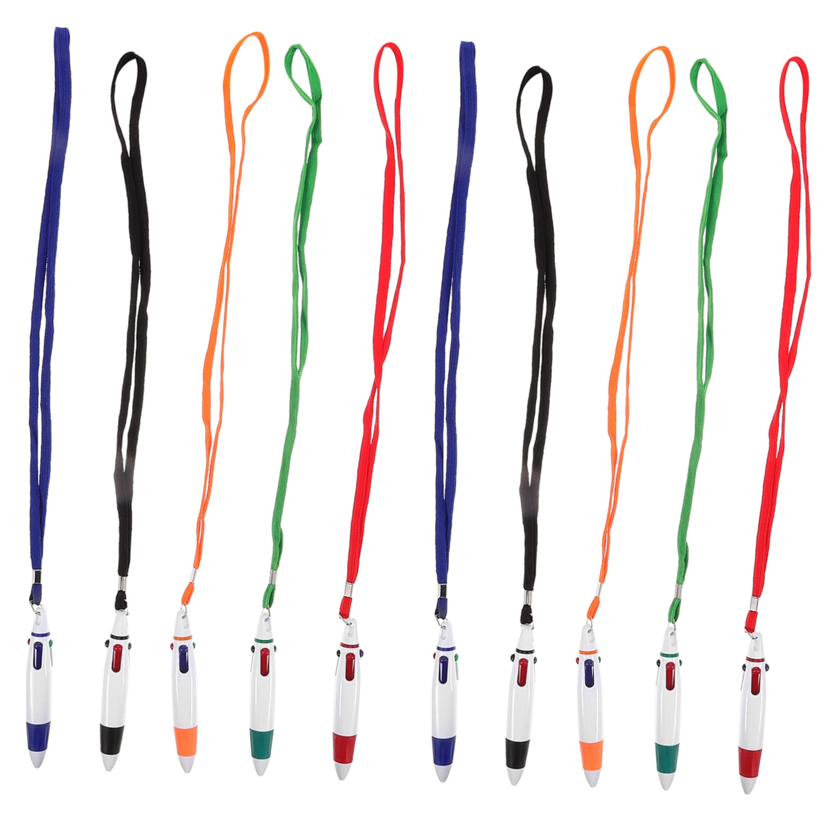 20pezzi Penne Lanyard Penne Retrattili Per Scrittura Per Studenti e Insegnanti