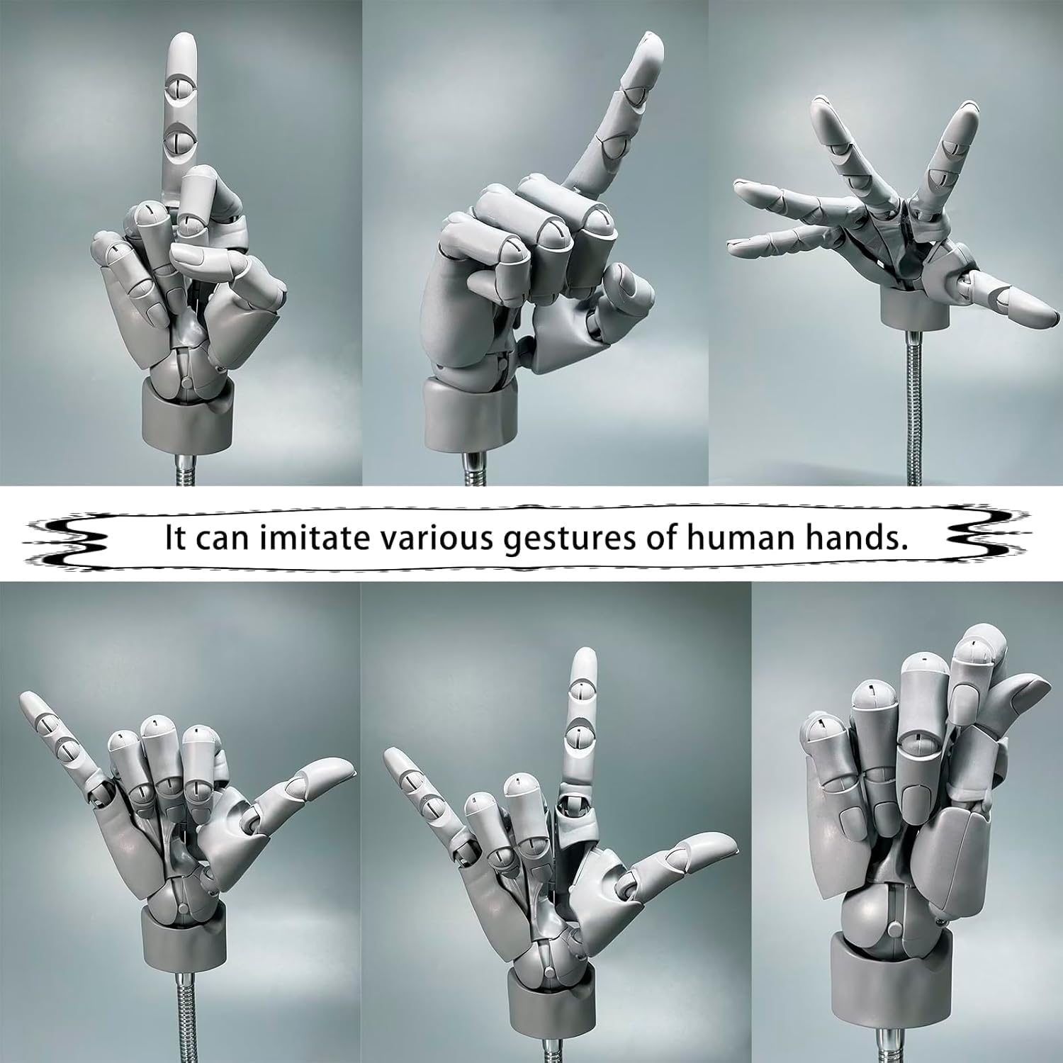 Modèle de main imitant les mains humaines. Modèle d'art de peinture. Ornements décoratifs artistiques. Imitez les mains humaines. Vous pouvez déplacer plusieurs articulations.