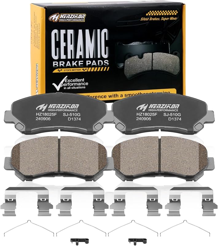Pastilhas de freio dianteiras cerâmicas HYFTJYZ HZ1374 para Nissan Juke, Maxima e Sentra – Par