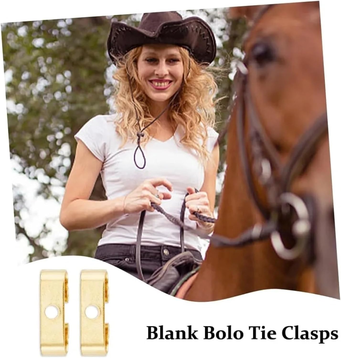 Bolo Tie Making Kit 180 Pcs Bolo Tie Slide Clasp Brass Findings Rectangle Blank Slides Buckle Accessories Making Kit