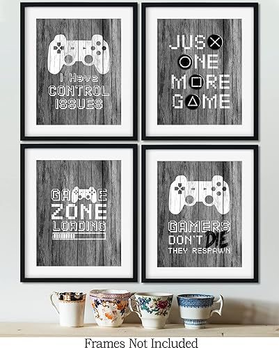 Miniatura 2 de Decoración de sala de juegos para niños, cosas geniales para tu habitación, cueva de hombre, dormitorio, sala de juegos y bar, juego de 4 accesorios